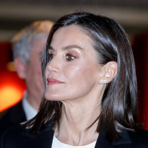 La reine Letizia d'Espagne lors de l'inauguration de l'ARCO (Salon d'Art Contemporain) à Madrid. Le 6 mars 2024 