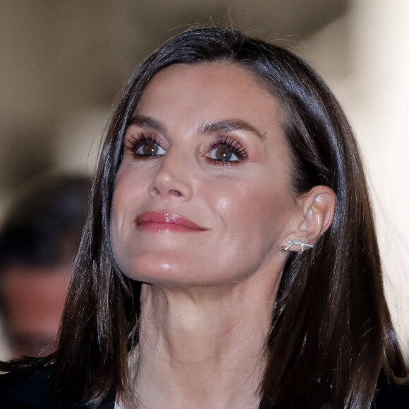 La reine Letizia d'Espagne lors de l'inauguration de l'ARCO (Salon d'Art Contemporain) à Madrid. Le 6 mars 2024 