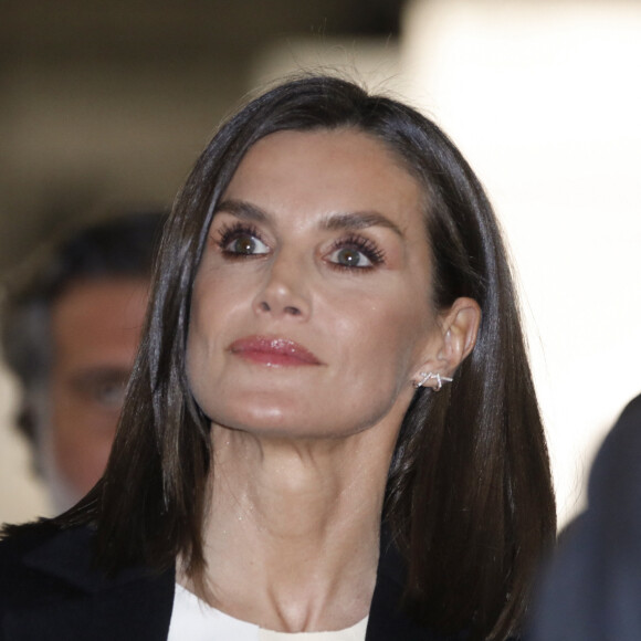 La reine Letizia d'Espagne lors de l'inauguration de l'ARCO (Salon d'Art Contemporain) à Madrid. Le 6 mars 2024 