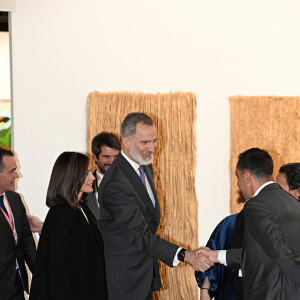 Le roi Felipe VI et la reine Letizia d'Espagne inaugurent la 43ème édition de la Foire internationale d'art contemporain (ARCO) à Madrid, le 6 mars 2024. 