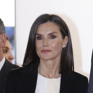 La reine Letizia d'Espagne lors de l'inauguration de l'ARCO (Salon d'Art Contemporain) à Madrid. Le 6 mars 2024 