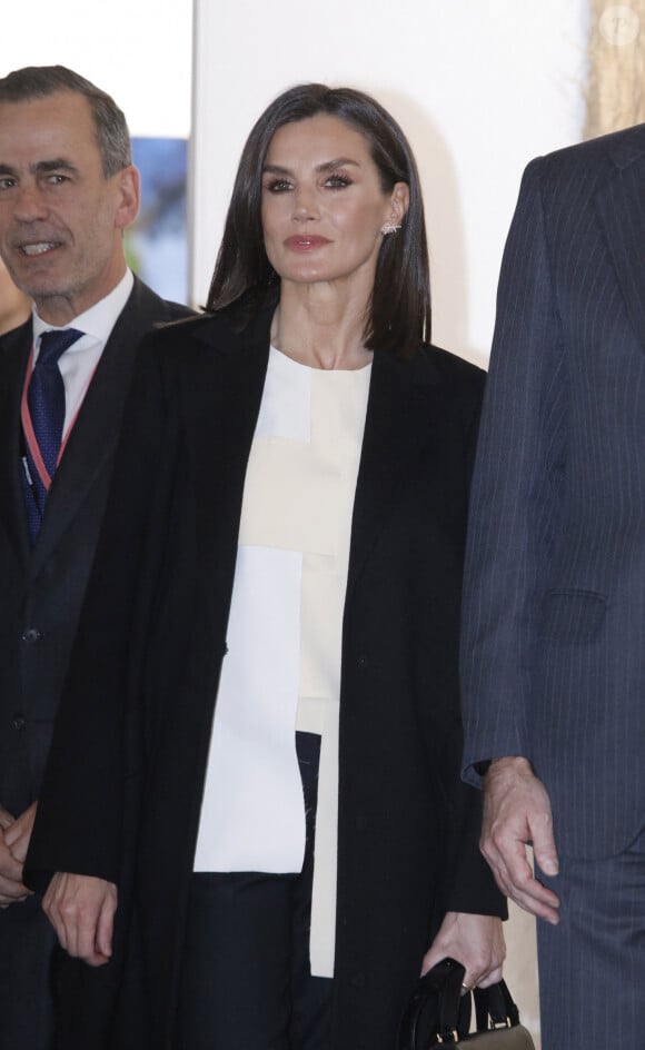 La reine Letizia d'Espagne lors de l'inauguration de l'ARCO (Salon d'Art Contemporain) à Madrid. Le 6 mars 2024  King Felipe VI and Queen Letizia attend the opening of ARCO (Contemporary Art Fair) . Madrid - March 6, 2024 