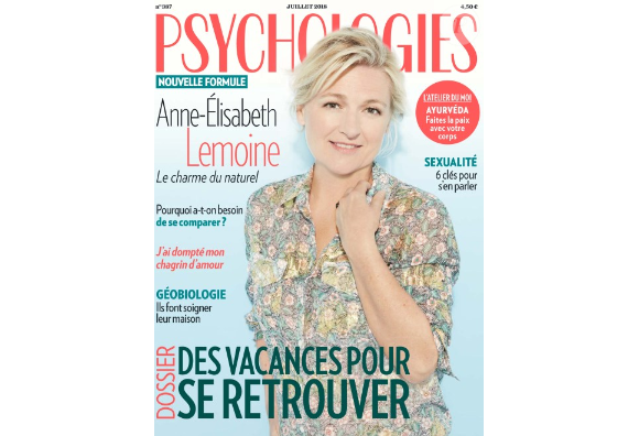 Couverture du magazine "Psychologies" de juillet 2018