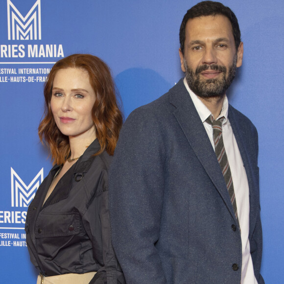 Qu'ils se rassurent, elle est prévue pour le 16 mai prochain !
Audrey Fleurot, Mehdi Nebbou de la série HPI - 6 ème édition du Festival Séries Mania à Lille, France, le 18 mars 2023. © Christophe Aubert via Bestimage 