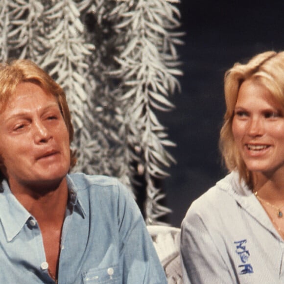 Claude François et sa dernière compagne Kathalyn Jones en 1977 - Archive Portrait