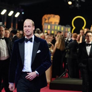 Le prince William aux BAFTA Film Awards à Londres le 18 février 2024.