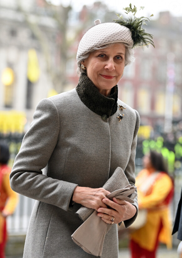 La duchesse de Gloucester - La famille royale britannique et les invités assistent au service de célébration de la Journée du Commonwealth à l'abbaye de Westminster de Londres, Royaume Uni, le 11 mars 2024. 