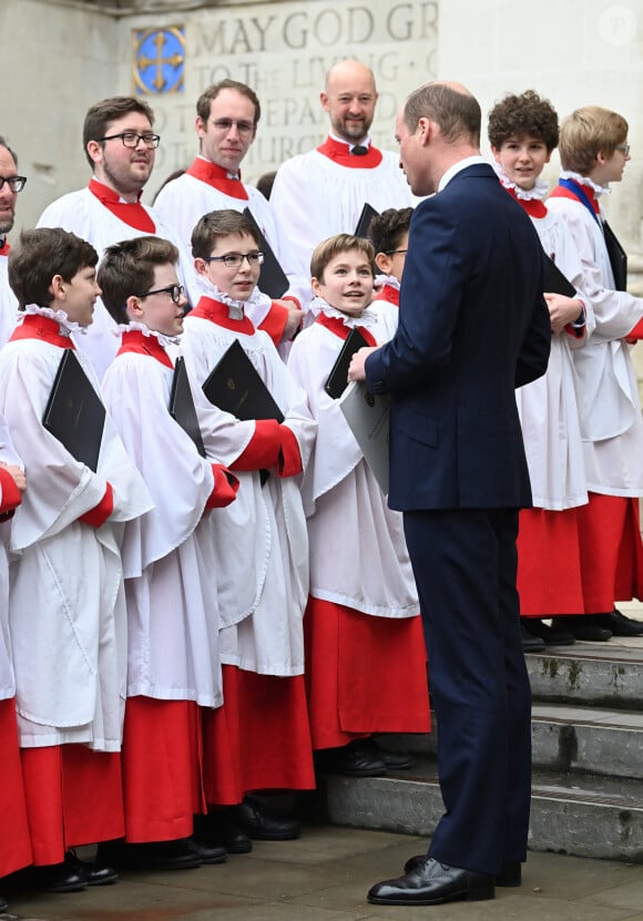Le prince William, prince de Galles - La famille royale britannique et les invités assistent au service de célébration de la Journée du Commonwealth à l'abbaye de Westminster de Londres, Royaume Uni, le 11 mars 2024