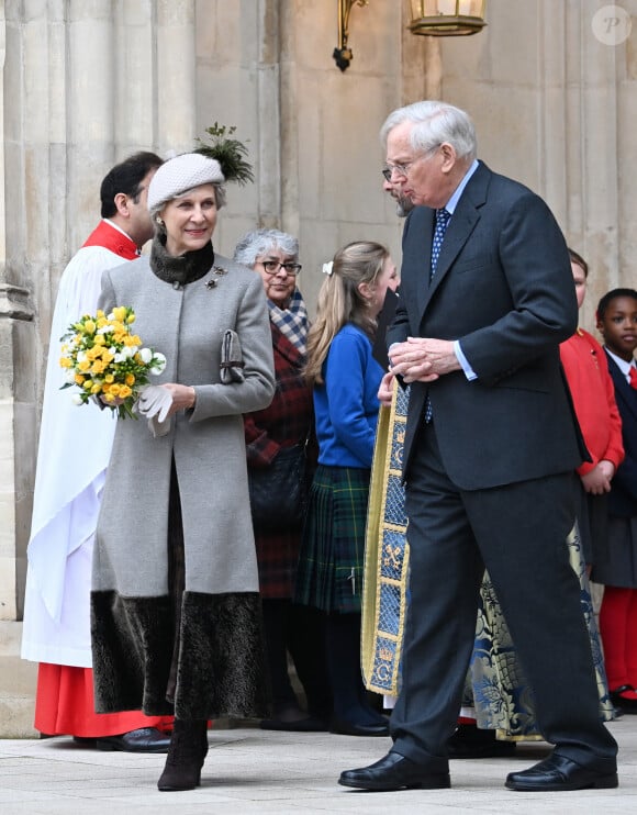 Le duc et la duchesse de Gloucester - La famille royale britannique et les invités assistent au service de célébration de la Journée du Commonwealth à l'abbaye de Westminster de Londres, Royaume Uni, le 11 mars 2024.