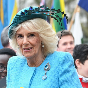 Camilla Parker Bowles, reine consort d'Angleterre - La famille royale britannique et les invités assistent au service de célébration de la Journée du Commonwealth à l'abbaye de Westminster de Londres, Royaume Uni, le 11 mars 2024. 