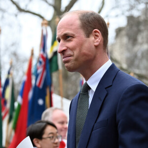 Le prince William, prince de Galles - La famille royale britannique et les invités assistent au service de célébration de la Journée du Commonwealth à l'abbaye de Westminster de Londres, Royaume Uni, le 11 mars 2024