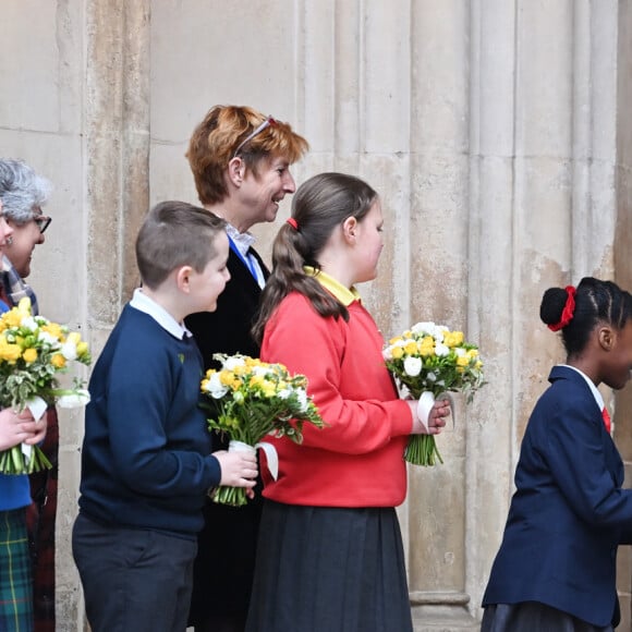 Camilla Parker Bowles, reine consort d'Angleterre - La famille royale britannique et les invités assistent au service de célébration de la Journée du Commonwealth à l'abbaye de Westminster de Londres, Royaume Uni, le 11 mars 2024. 