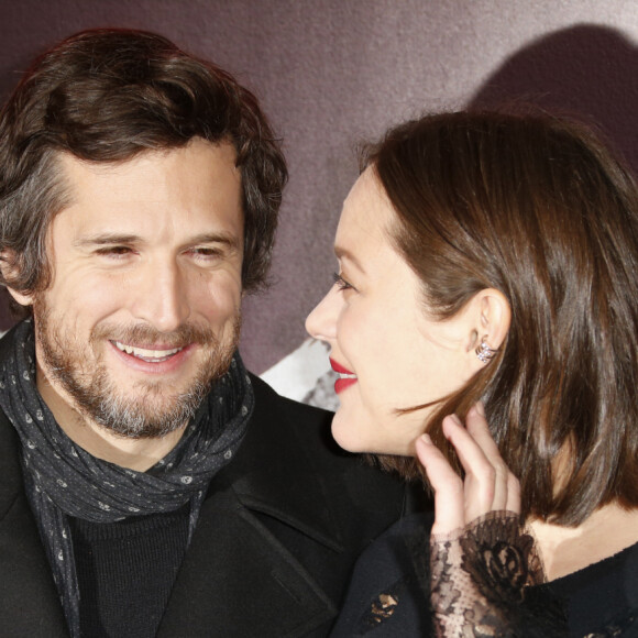 Marion Cotillard (enceinte) et son compagnon Guillaume Canet - Avant-première du film "Rock'n Roll" au Pathé Beaugrenelle à Paris le 13 février 2017. 