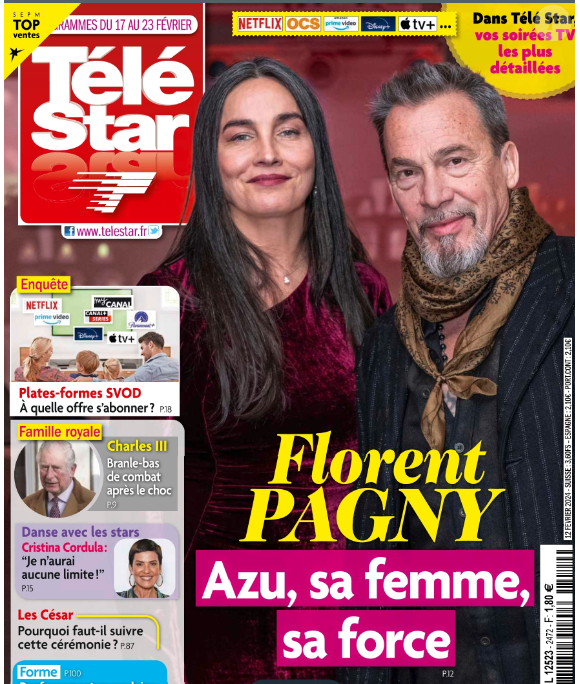 Couverture du magazine "Télé Star" du 12 février 2024