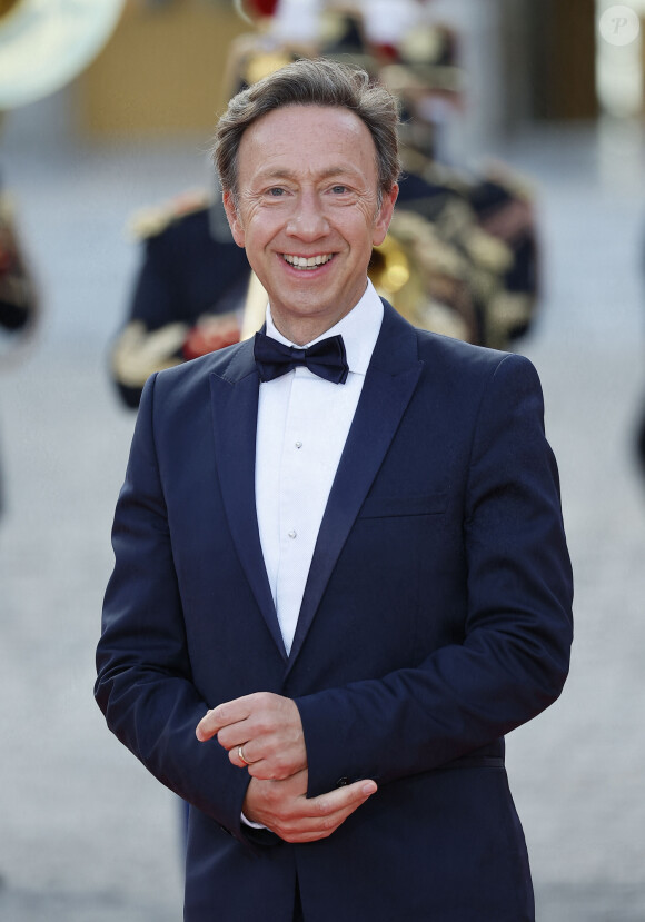 Stéphane Bern - Dîner d'Etat au château de Versailles en l'honneur de la visite officielle du roi et de la reine d'Angleterre en France (20 - 22 septembre 2023), le 20 septembre 2023. 150 invités triés sur le volet ont été conviés à cette occasion. © Jacovides-Moreau / Bestimage