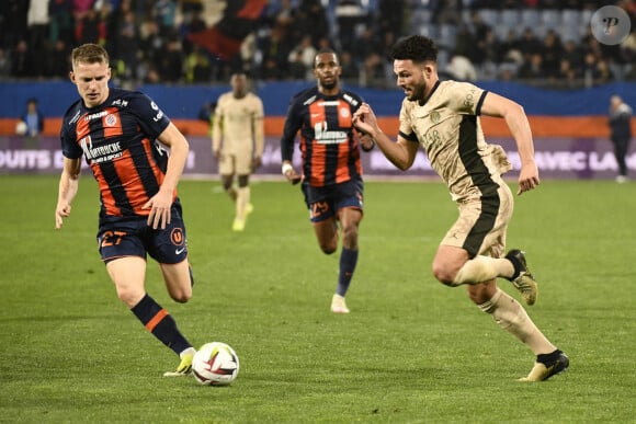 Gonçalo Ramos - Montpellier Herault SC vs. Paris Saint Germain pour la J26 de la Ligue 1 Uber Eats au Stade de la Mosson, le 17 mars 2024.