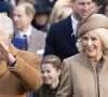 Qu'elle a d'ailleurs appelé "son petit-fils" ! 
Le roi Charles III d'Angleterre et Camilla Parker Bowles, reine consort d'Angleterre - Messe de Noël à Sandringham, 25 décembre 2023.