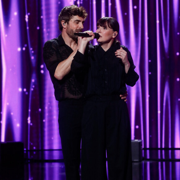 Exclusif - Agustin Galiana, Anne Sila - Enregistrement de l'émission "La grande soirée des comédies musicales", présentée par E.Gossuin et H.Segara et diffusée le 26 mars sur W9 © Christophe Clovis / Bestimage