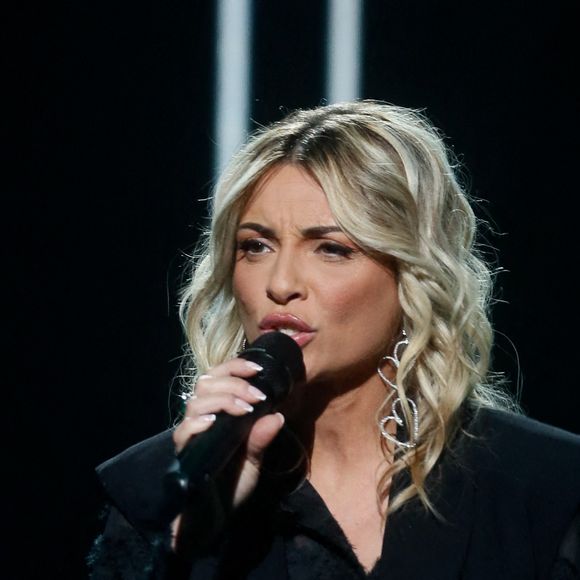 Exclusif - Priscilla Betti - Enregistrement de l'émission "La grande soirée des comédies musicales", présentée par E.Gossuin et H.Segara et diffusée le 26 mars sur W9 © Christophe Clovis / Bestimage