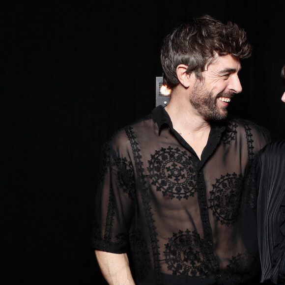 Exclusif - Agustin Galiana, Anne Sila - Backstage de l'enregistrement de l'émission "La grande soirée des comédies musicales", présentée par E.Gossuin et H.Segara et diffusée le 26 mars sur W9 © Christophe Clovis / Bestimage