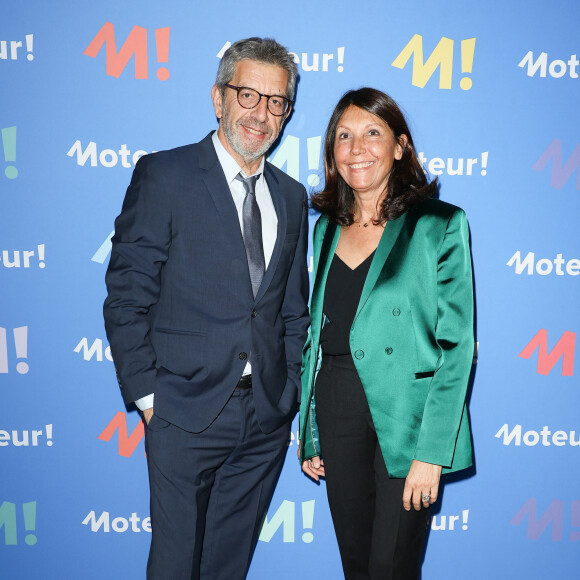 Ce 25 mars, l'association MOTEUR! a orchestré son dîner de gala à la Bibliothèque nationale de France – Richelieu et de nombreuses stars ont été conviées à l'instar de Michel Cymes.
Michel Cymes avec sa femme Nathalie - Dîner de Gala Moteur! à la Bibliothèque Nationale de France (BNF) à Paris le 25 mars 2024 © Guirec Coadic / Bestimage