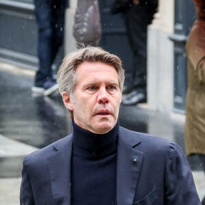 Le prince Emmanuel Philibert de Savoie - Obsèques de Frédéric Mitterrand en l'Église Saint-Thomas d'Aquin à Paris. Le 26 mars 2024. © Moreau-Jacovides / Bestimage