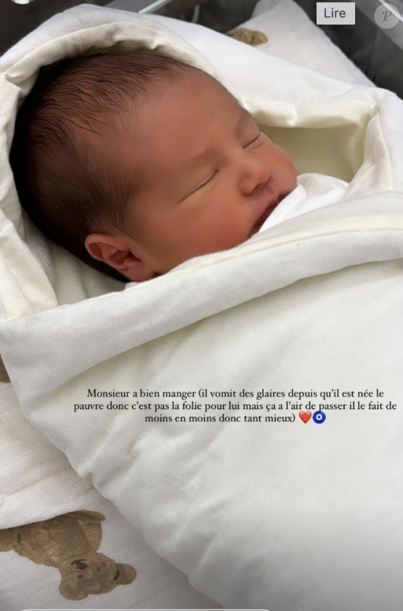 En légende d'un diaporama de clichés, la chérie de Paul-André écrit : "Le 28 mars 2024 à 21h20 Jean Joseph est né avec quasiment 1 mois d'avance"
Hilona Gos, Instagram