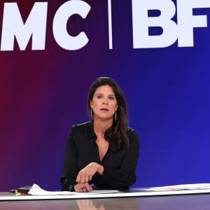 Apolline de Malherbe lors de la conférence de presse de rentrée BFM TV. - RMC du groupe Altice France à Paris, France, le 31 août 2023. © Coadic Guirec/Bestimage