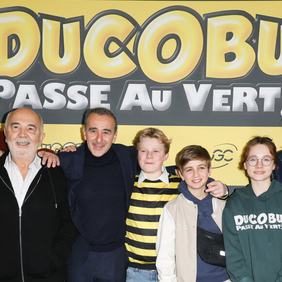 Gérard Jugnot, Elie Semoun, Damien Pauwels, Caroline Anglade et Émilie Caen - Avant-première du film "Ducobu Passe au vert ! " à l'UGC Normandie à Paris le 24 mars 2024 © Guirec Coadic / Bestimage