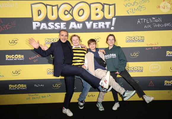 Elie Semoun et Damien Pauwels - Avant-première du film "Ducobu Passe au vert ! " à l'UGC Normandie à Paris le 24 mars 2024 © Guirec Coadic / Bestimage