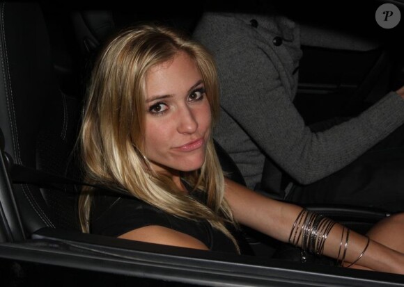 Kristin Cavallari sortant du nightclub Industry à West Hollywood après avoir tourné une scène pour The Hills, le 15 mars 2010