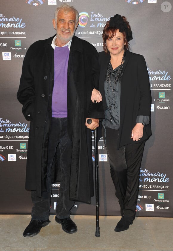 Jean-Paul Belmondo et Marlène Jobert - Projection du film "Les maries de l'an II" à l'occasion du Festival "Toute la memoire du monde" à la cinémathèque à Paris le 1er décembre 2012.