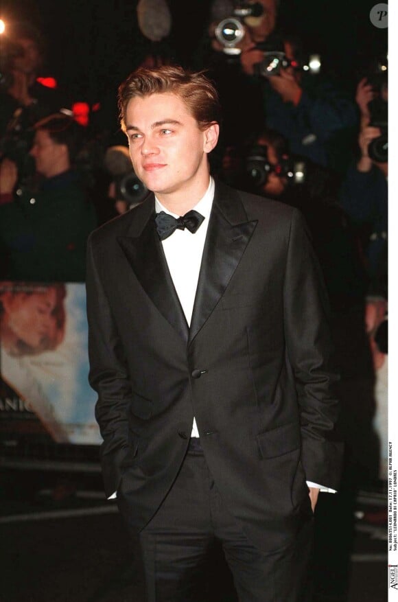 Leonardo DiCaprio - Première du film "Titanic" à Londres.