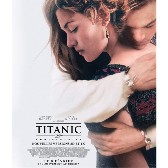 Affice du film "Titanic", de James Cameron.