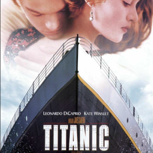Le film Titanic est mis en lumière dans "L'Art de James Cameron", la nouvelle exposition de la Cinémathèque Française, du 4 avril 2024 au 5 janvier 2025.
Affice du film "Titanic", de James Cameron.