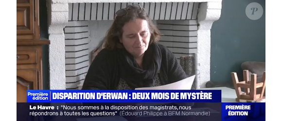 Disparition d'Erwan, sa belle-mère Karine, BFMTV.