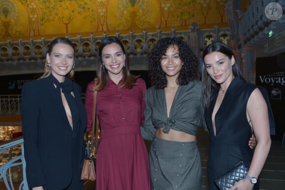 Amandine Petit (miss France 2021), Marine Lorphelin (Miss France 2013), Vaimalama Chaves (Miss France 2019), guest - Dîner de charité Breitling à la Samaritaine pour l'association "Premiers de Cordée" à Paris le 4 avril 2024. © Rachid Bellak/Bestimage