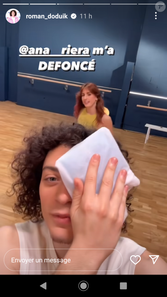 Rappelons qu'il a été blessé à l'oeil cette semaine.
Ana Riera a fait mal à Roman Doduik lors des répétitions de "Danse avec les stars 2024"