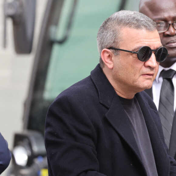 Thomas Langmann - Arrivées aux obsèques de Jean-Yves Le Fur en l'église Saint-Roch à Paris, le 6 avril 2024. © Jacovides / Moreau / Bestimage 