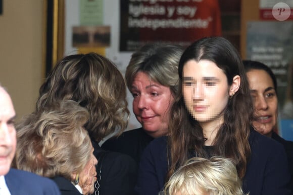 Simoneta Gómez-Acebo - Messe en hommage à Fernando Gómez-Acebo y Borbón, plus jeune fils de l'infante Pilar, à Madrid, le 8 avril 2024. 