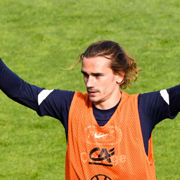Antoine Griezmann - Entraînement de l'équipe de France de football à Clairefontaine, le 28 mai 2021. © Anthony Bibard / Panoramic / Bestimage