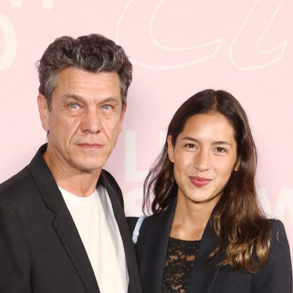Marc Lavoine et son ex-femme Line Papin assistent au photocall Etam Live Show 2020 lors de la semaine de la mode à Paris, France, le 29 septembre 2020. Photo par Jerome Domine/ABACAPRESS.COM