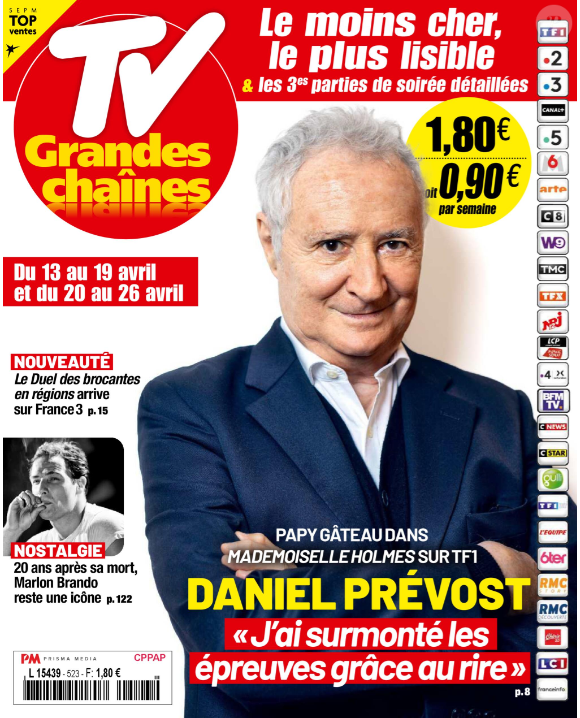 Couverture du magazine "TV Grandes Chaînes" du 6 avril 2024