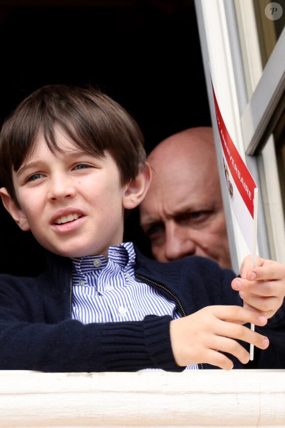 Raphaël Elmaleh - Le prince de Monaco fête son anniversaire (66 ans) en famille sur la Place du Palais princier de Monaco, le 14 mars 2024. © Claudia Albuquerque/Bestimage 