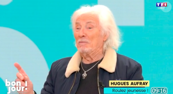 Hugues Aufray sur le plateau de l'émission Bonjour TF1.