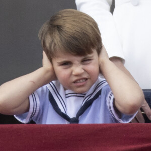 Le prince Louis sur le balcon du palais de Buckingham pour le défilé aérien après Trooping The Colour - The Queen's Birthday Parade, Londres, Royaume-Uni, le 2 juin 2022. Photo par Stephen Lock/i-Images/ABACAPRESS.COM