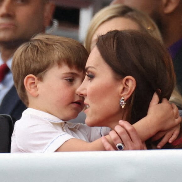 Le prince Louis de Cambridge lors de la cérémonie du jubilé de platine, le dernier jour des célébrations du jubilé de platine à Londres, Royaume-Uni, le 5 juin 2022. Photo par Stephen Lock / i-Images/ABACAPRESS.COM