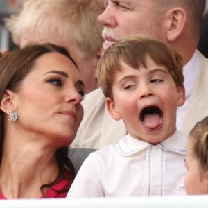 Le prince Louis de Cambridge lors de la cérémonie du jubilé de platine, le dernier jour des célébrations du jubilé de platine à Londres, Royaume-Uni, le 5 juin 2022. Photo par Stephen Lock / i-Images/ABACAPRESS.COM