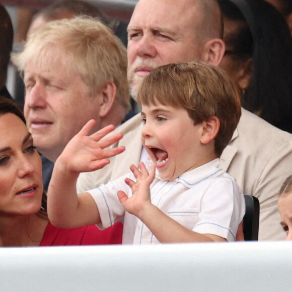 Le prince Louis de Cambridge lors de la cérémonie du jubilé de platine, le dernier jour des célébrations du jubilé de platine à Londres, Royaume-Uni, le 5 juin 2022. Photo par Stephen Lock / i-Images/ABACAPRESS.COM