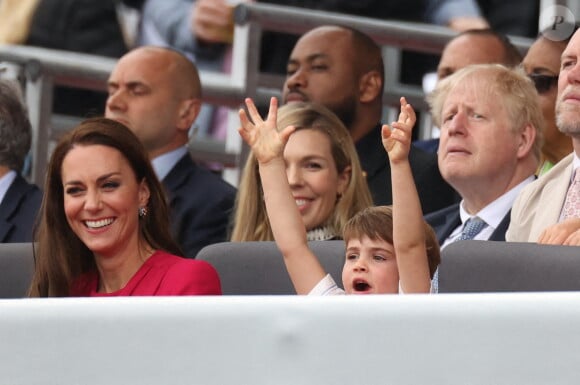 Le prince Louis de Cambridge lors de la cérémonie du jubilé de platine, le dernier jour des célébrations du jubilé de platine à Londres, Royaume-Uni, le 5 juin 2022. Photo par Stephen Lock / i-Images/ABACAPRESS.COM